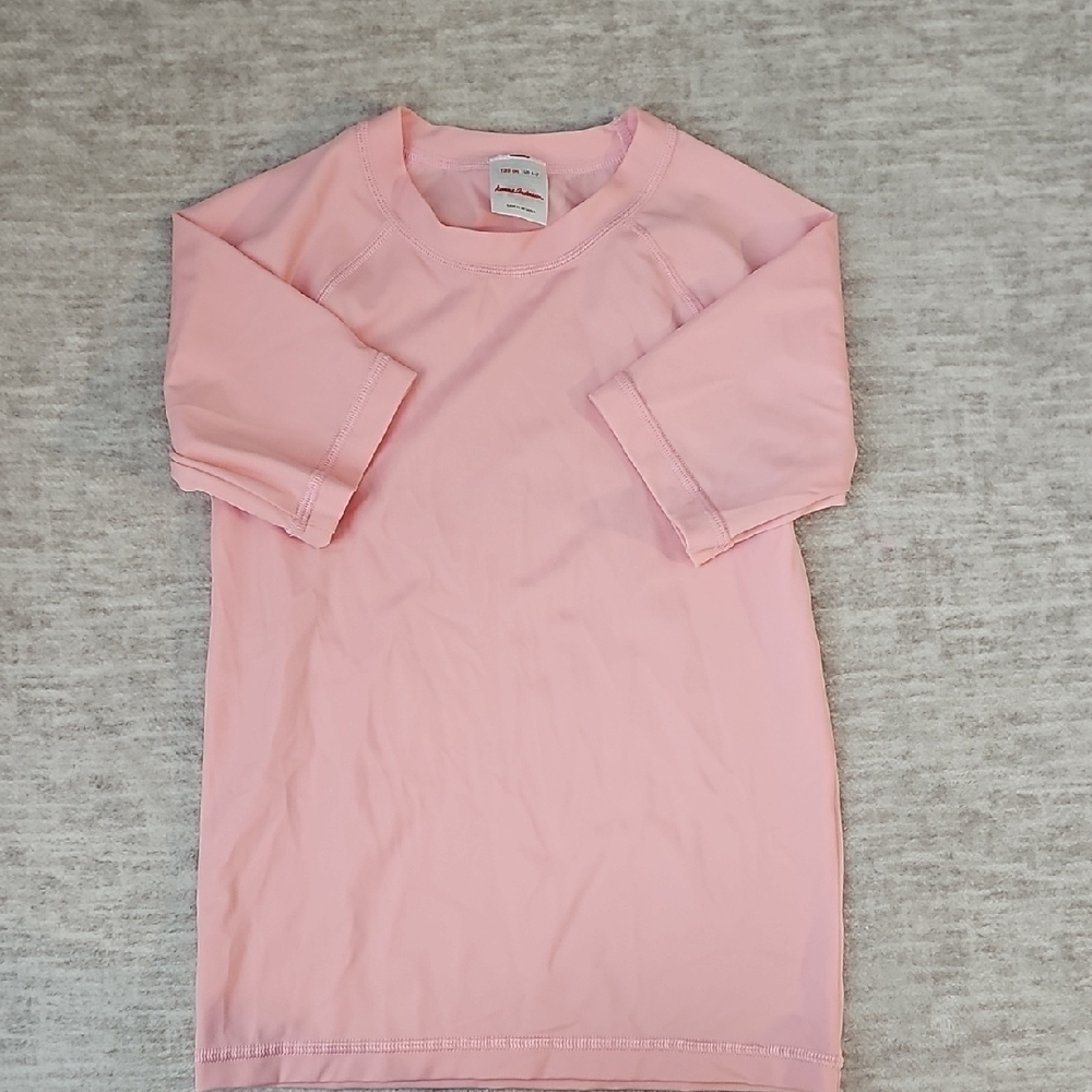 Hanna Andersson Pink Rashguard Swim Top